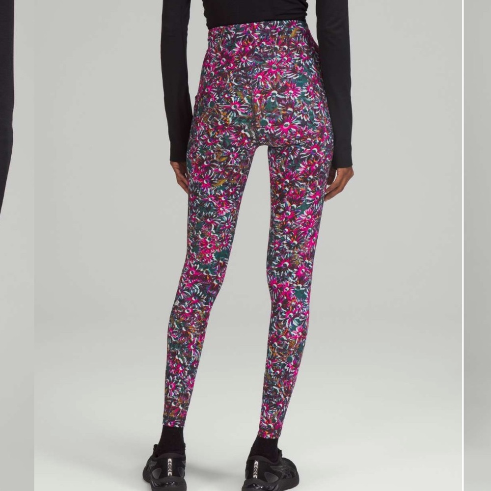 lululemon athletica Women's High-Rise Floral Leggings in Pink Multi Swift speed